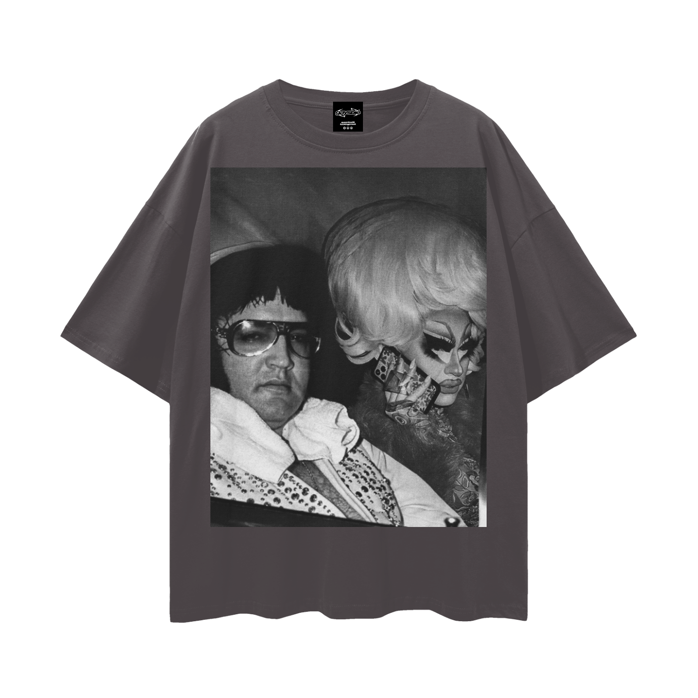Trixie Mattel & Elvis Presley Oversize Loose Drop Shoulder Tee ~ GAYSBIE