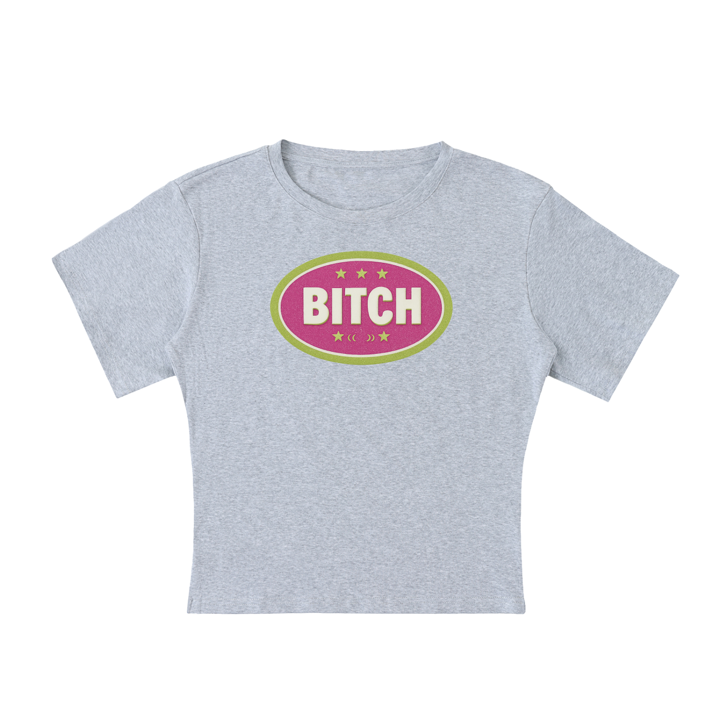 BITCH BADGE Baby Tee ~ GAYSBIE