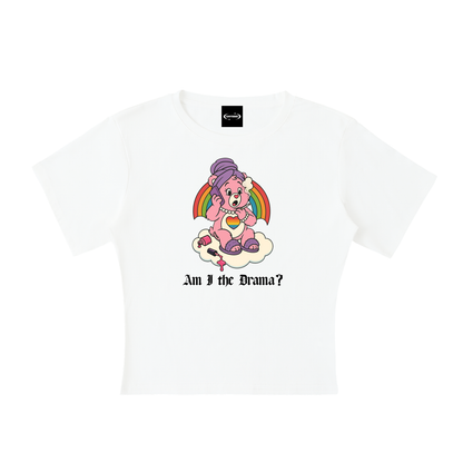 AM I THE DRAMA? BEAR Baby Tee ~ GAYSBIE
