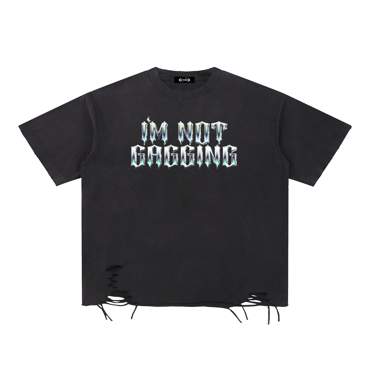 GAGGING Premium Heavy Raw-Hem Tee ~ GAYSBIE