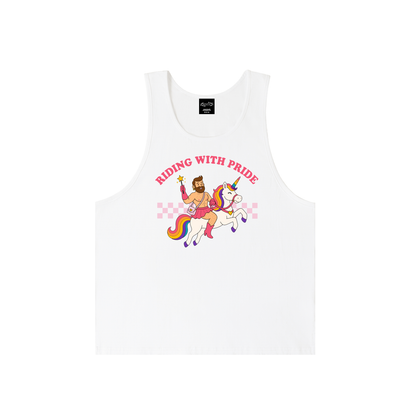 RIDING WITH PRIDE Unisex Loose Tank Top  Loose Tank Top ~ GAYSBIE