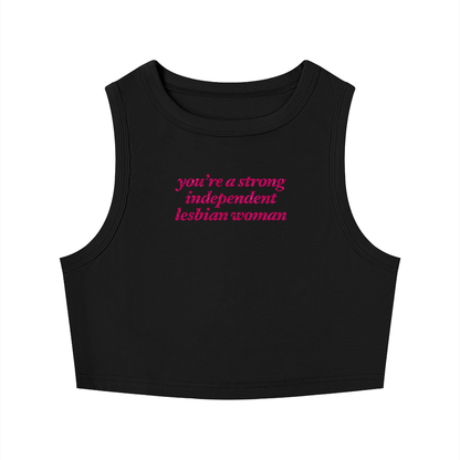 Women's Tight Crewneck Crop Tank Top