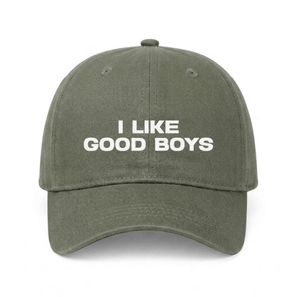 I Like Good Boys Embroidered Cap - Queer Baseball Hat USA, UK & Canada