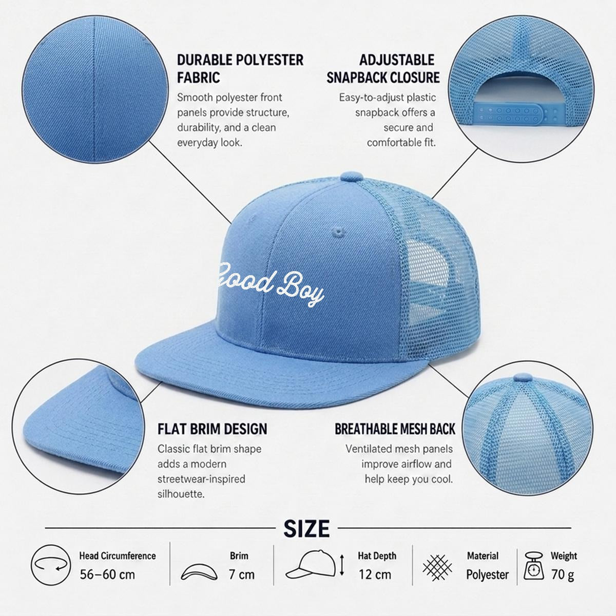 Good Boy Baseball Mesh Cap - Gay Streetwear Hat GAYSBIE Online