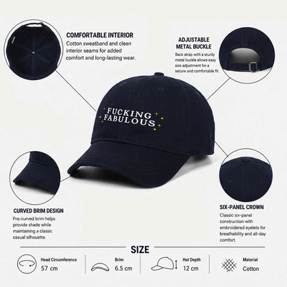 FUCKING FABULOUS Embroidered Cap ~ GAYSBIE