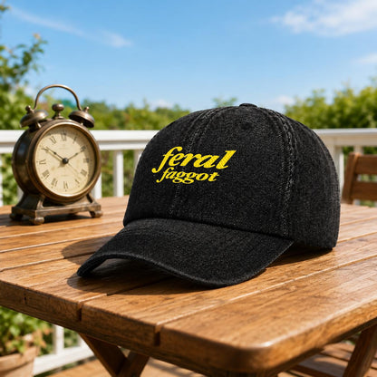 feral foggot Embroidered Cap ~ GAYSBIE