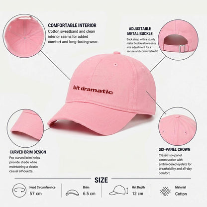Bit Dramatic Embroidered Cap - Queer Streetwear Dad Hat USA GAYSBIE