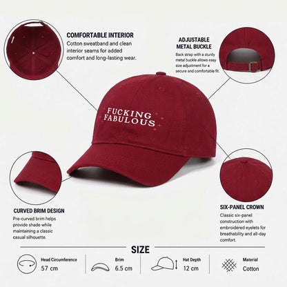 FUCKING FABULOUS Embroidered Cap ~ GAYSBIE