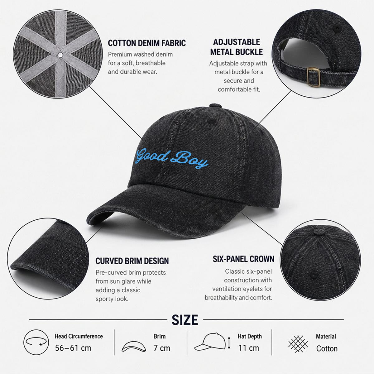 good boy Embroidered Cap ~ GAYSBIE