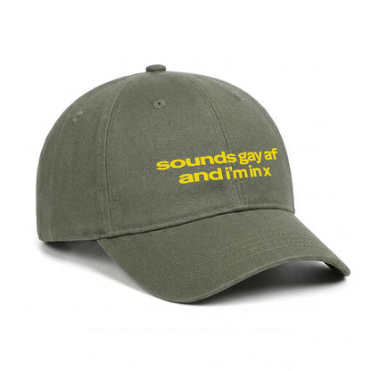 sounds gay af Embroidered Cap ~ GAYSBIE