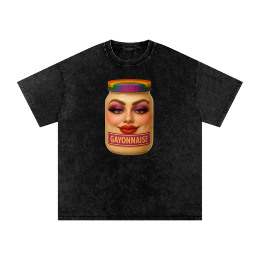 GAYONNAISE FACE Premium Oversized Tee ~ GAYSBIE