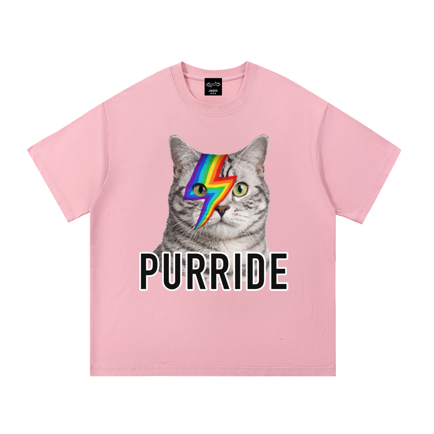 PURRRIDE Cat Pride Oversize Signature Tee ~ GAYSBIE