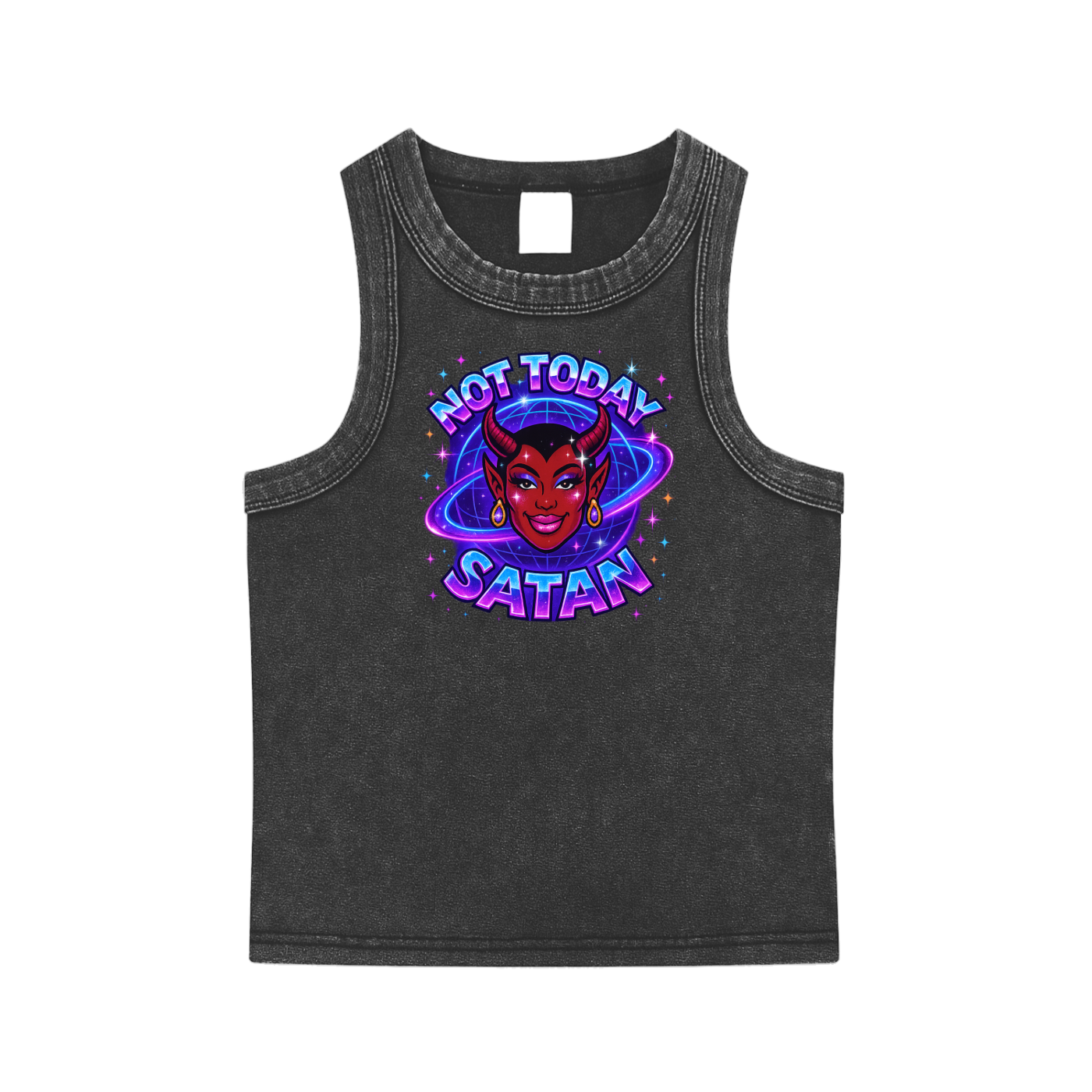 NOT TODAY SATAN Premium Baby Tank ~ GAYSBIE