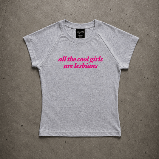 all the cool girls are lesbians Short Sleeve Crop ~ GAYSBIE