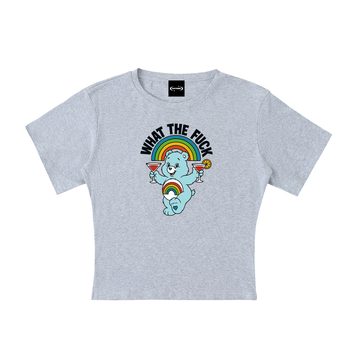 WHAT THE FUCK BEAR Baby Tee ~ GAYSBIE