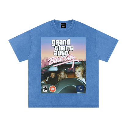 Grand Theft Auto Paris Lindsey Britney Oversize Signature Tee ~ GAYSBIE