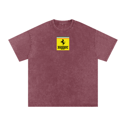 FAGGOT FERRARI Premium Oversized Tee ~ GAYSBIE