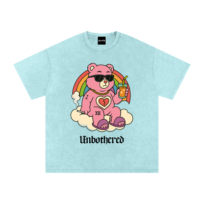 UNBOTHERED BEAR Premium Oversized Tee ~ GAYSBIE