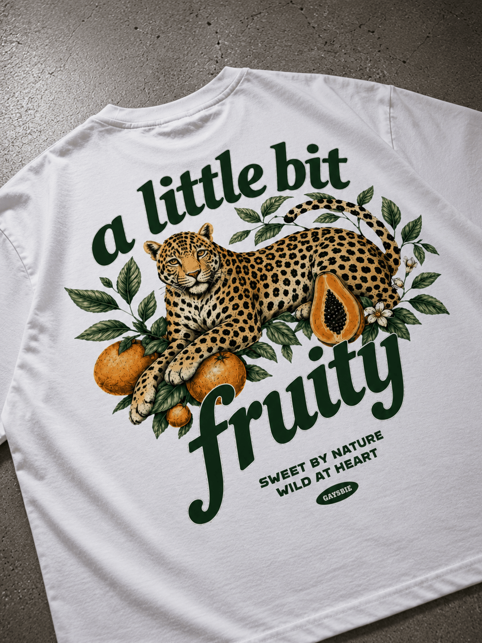 a little bit fruity Oversize Loose Drop Shoulder Tee ~ GAYSBIE