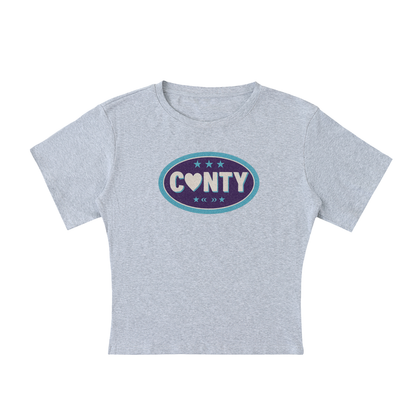 CUNTY BADGE  Baby Tee ~ GAYSBIE