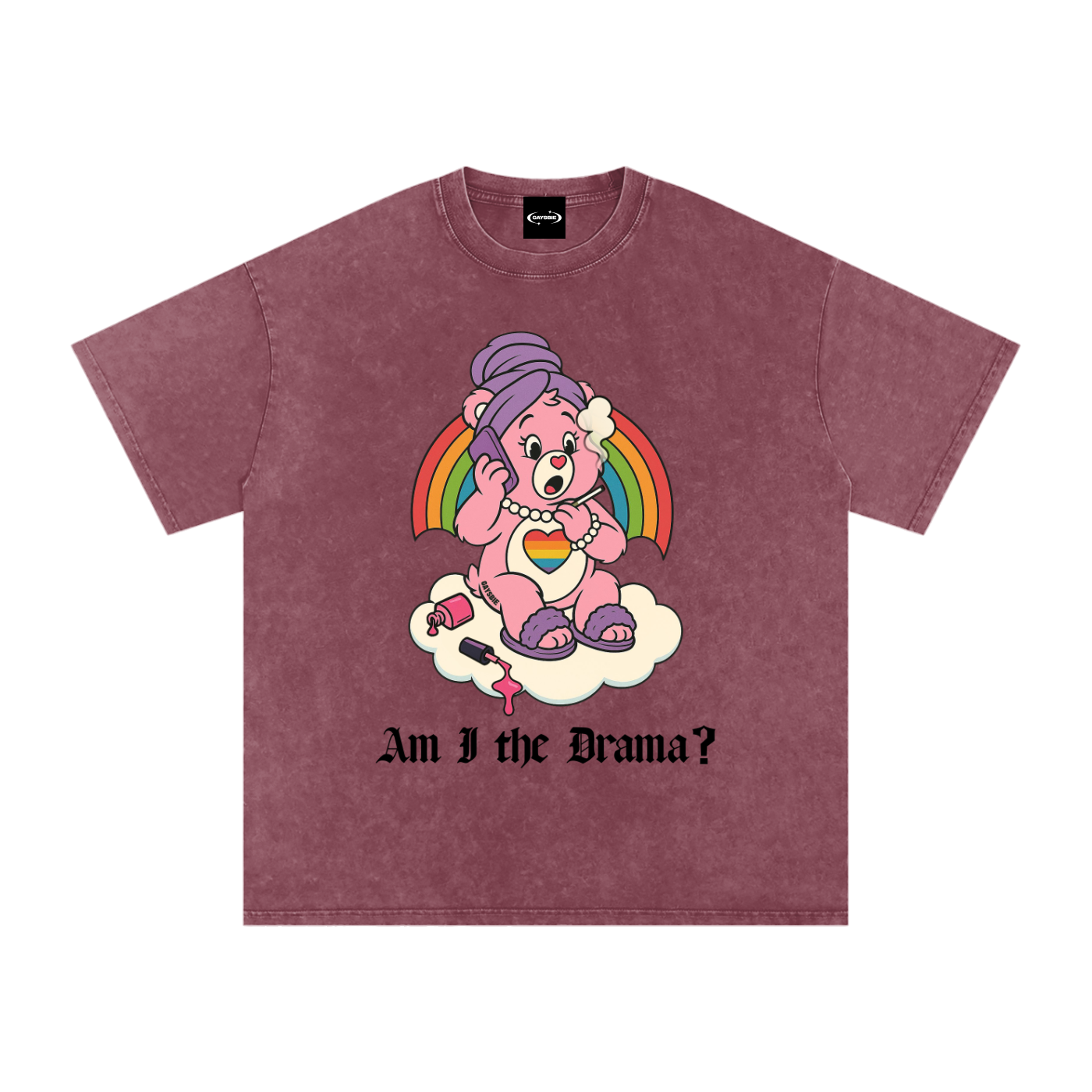 AM I THE DRAMA? BEAR Premium Oversized Tee ~ GAYSBIE