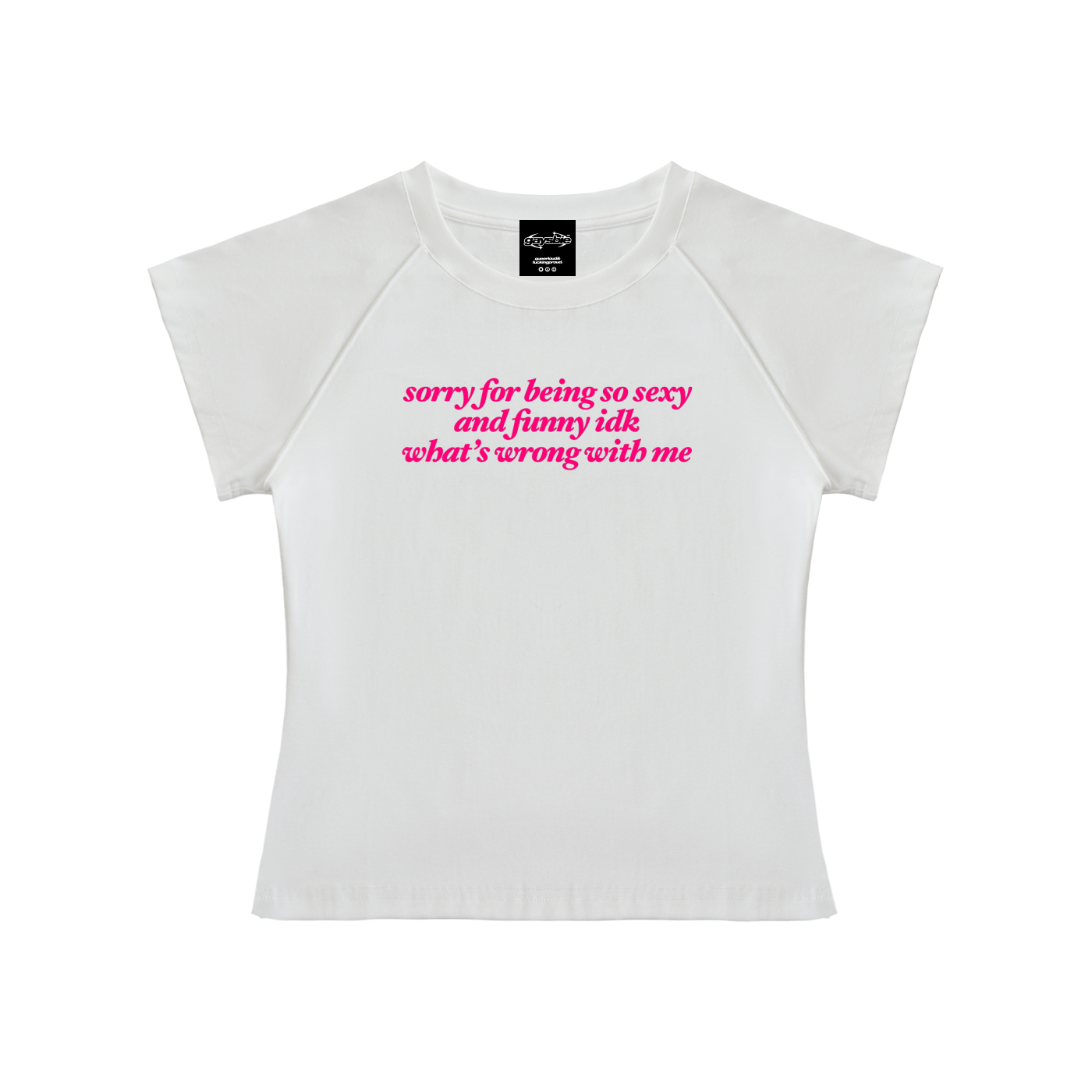 sorry for being so sexy and funny Short Sleeve Crop ~ GAYSBIE