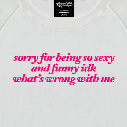 sorry for being so sexy and funny Short Sleeve Crop ~ GAYSBIE