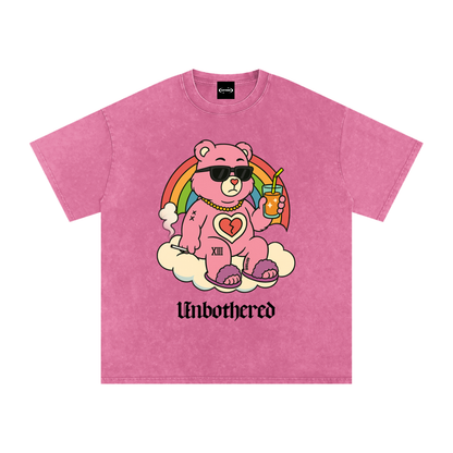 UNBOTHERED BEAR Premium Oversized Tee ~ GAYSBIE