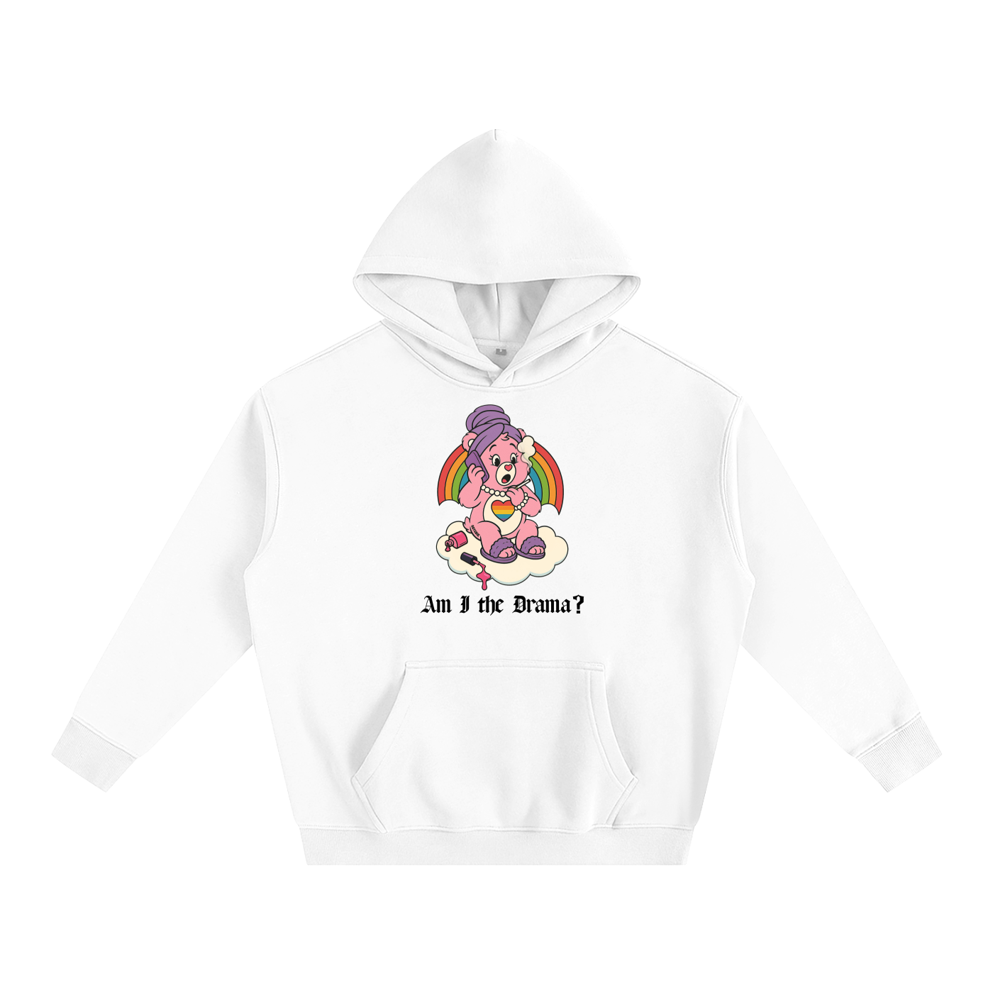 AM I THE DRAMA? BEAR Heavy Fleece Hoodie ~ GAYSBIE