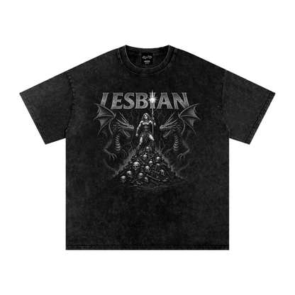 LESBIAN DRAGONS Premium Oversized Tee ~ GAYSBIE