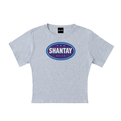SHANTAY BADGE Baby Tee ~ GAYSBIE