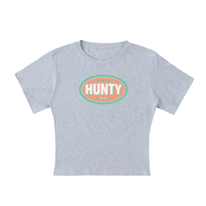 HUNTY BADGE Baby Tee ~ GAYSBIE