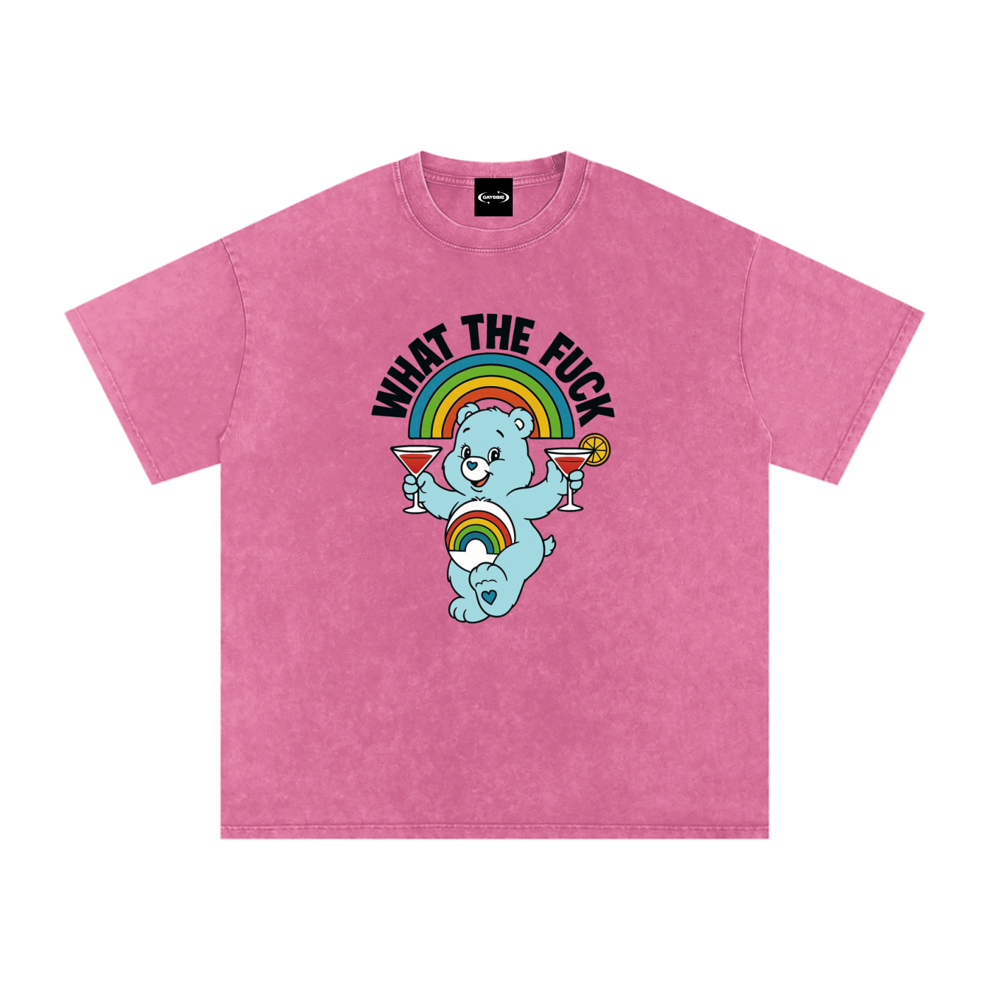 WHAT THE FUCK BEAR Premium Oversized Tee ~ GAYSBIE