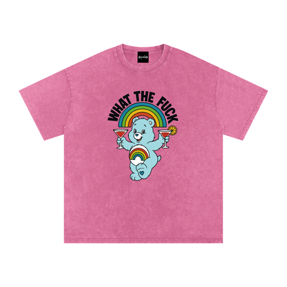 WHAT THE FUCK BEAR Premium Oversized Tee ~ GAYSBIE