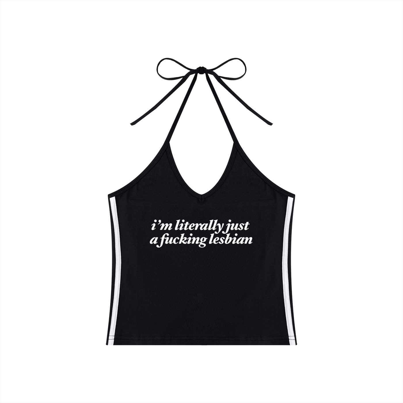 i'm literally just a fucking lesbian Crop Tank ~ GAYSBIE