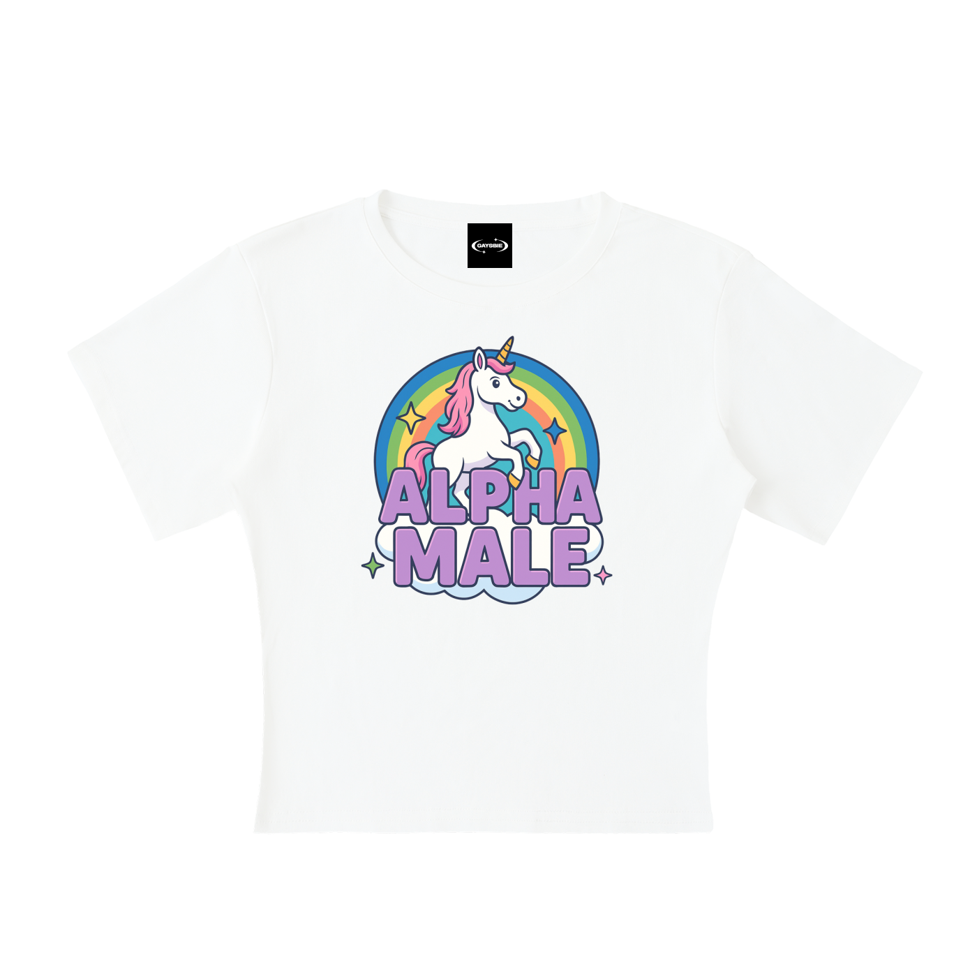 ALPHA MALE Baby Tee ~ GAYBSIE