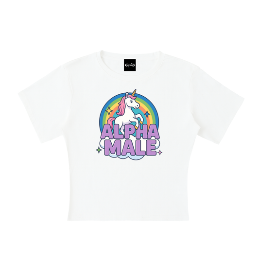 ALPHA MALE Baby Tee ~ GAYBSIE