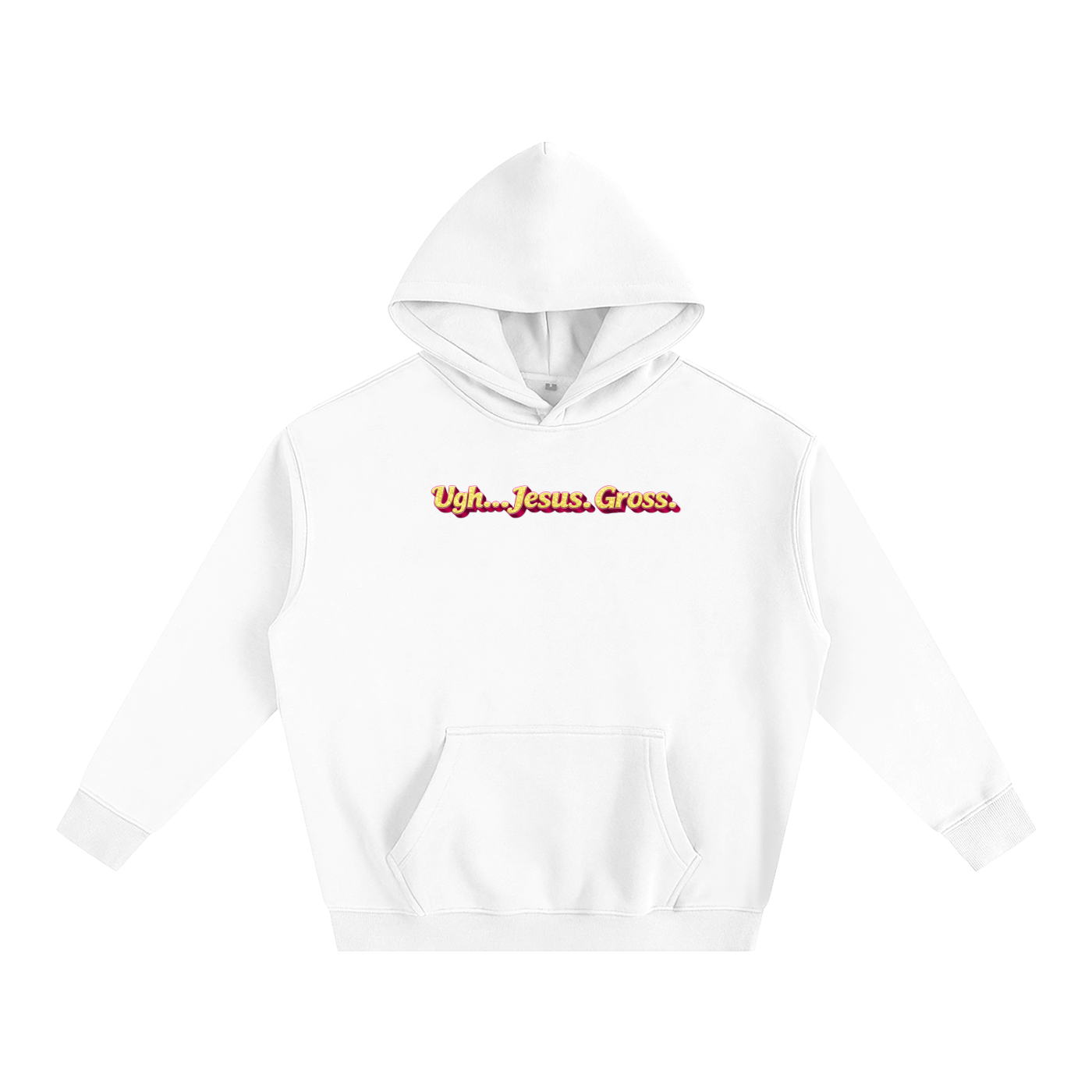 Ugh... Jesus. Gross. Heavy Fleece Hoodie ~ GAYSBIE