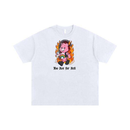 TOO HOT FOR HELL BEAR Oversize Signature Tee ~ GAYSBIE
