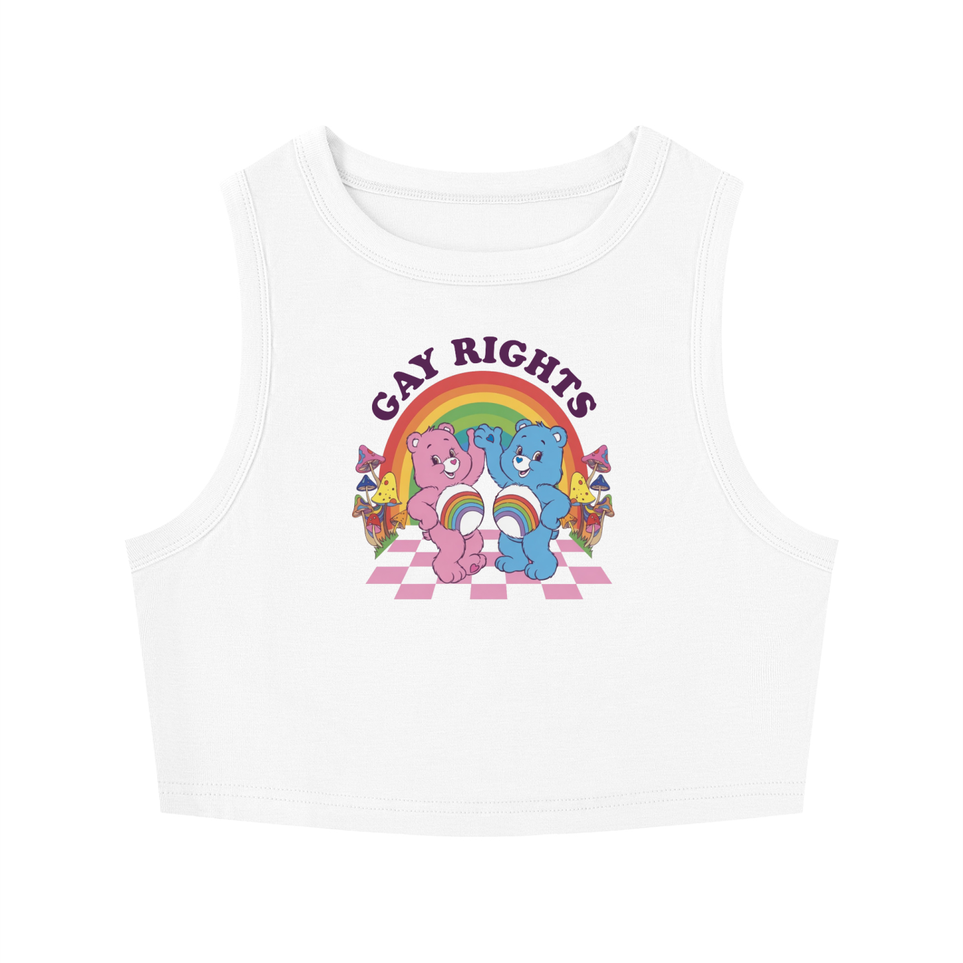 GAY RIGHTS BEARS Crop Tank ~ GAYSBIE