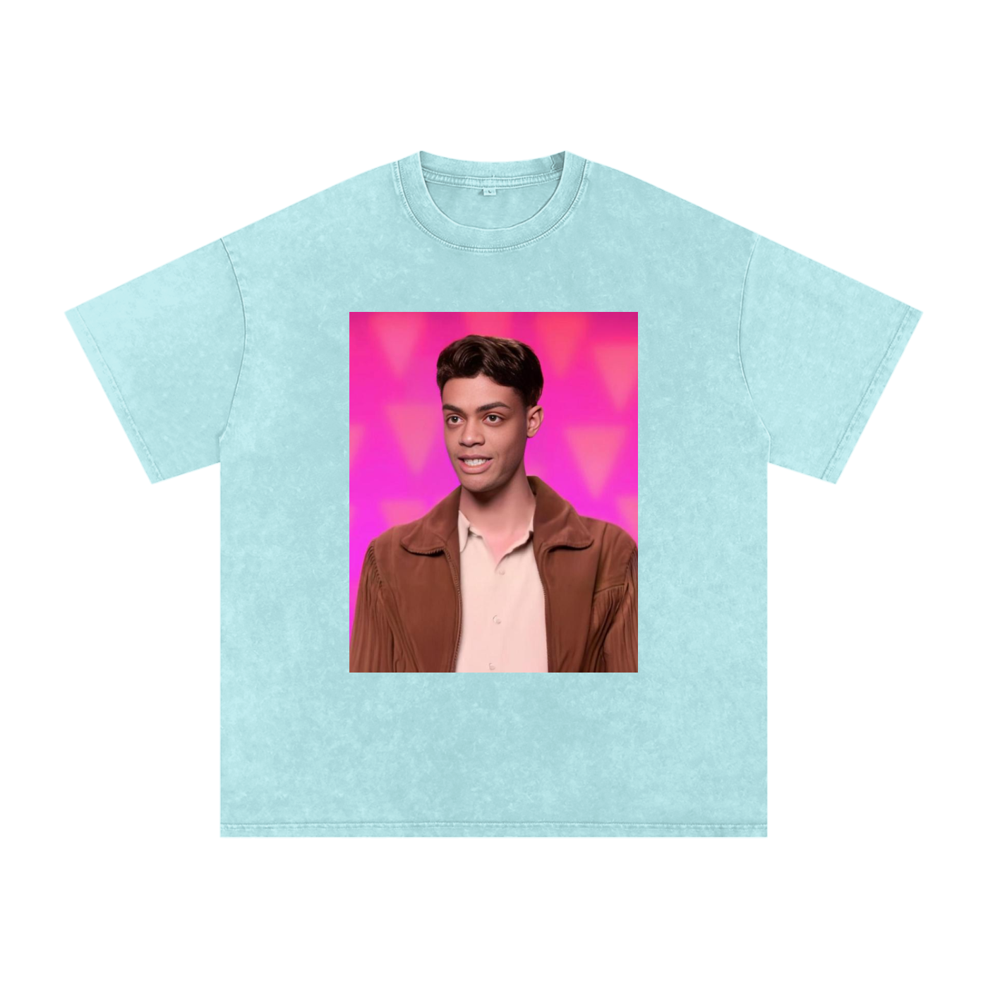 HEIDI GOODE Face Mash-Up Premium Oversized Tee ~ GAYSBIE