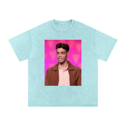 HEIDI GOODE Face Mash-Up Premium Oversized Tee ~ GAYSBIE