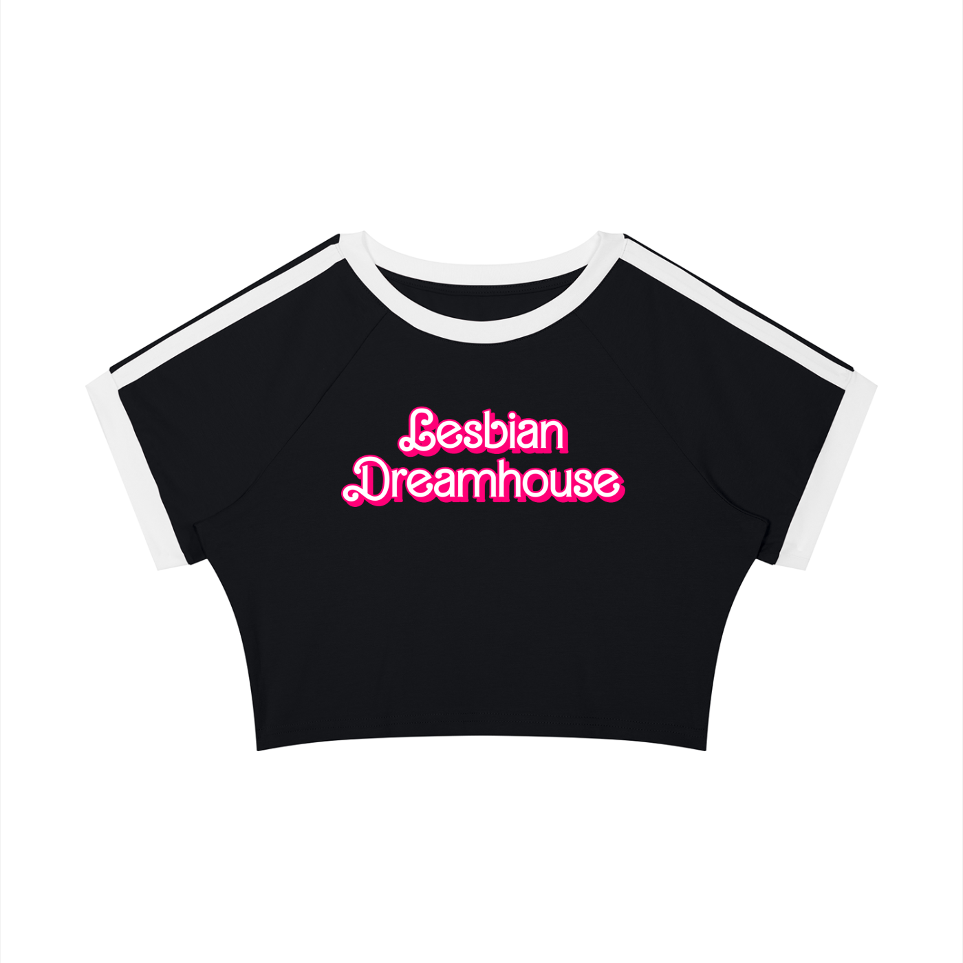 Lesbian Dreamhouse Taped Crop Tee ~ GAYSBIE