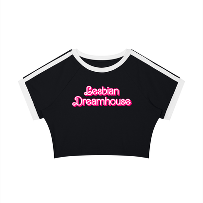 Lesbian Dreamhouse Taped Crop Tee ~ GAYSBIE