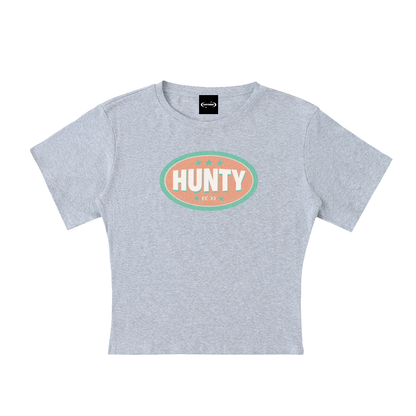 HUNTY BADGE Baby Tee ~ GAYSBIE