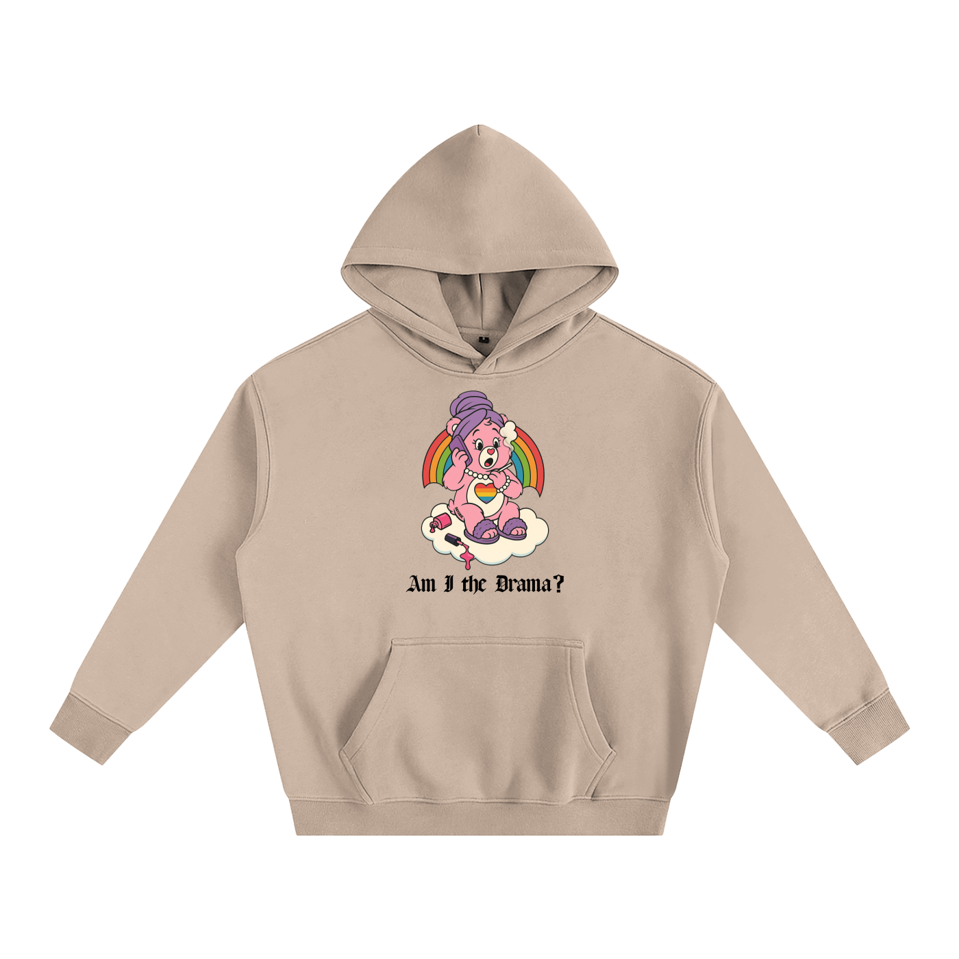AM I THE DRAMA? BEAR Heavy Fleece Hoodie ~ GAYSBIE