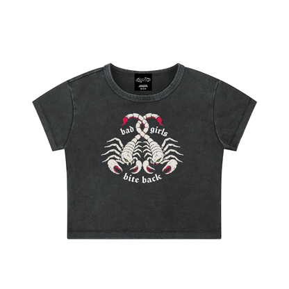 bad girls bite back goth Wash Crop ~ GAYSBIE