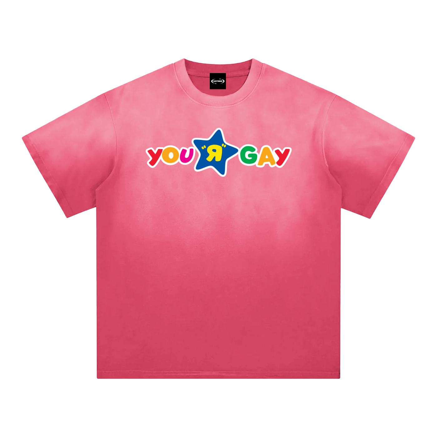 YOU R GAY Sunfade Premium Oversized Tee ~ GAYSBIE