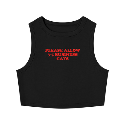 Women's Tight Crewneck Crop Tank Top