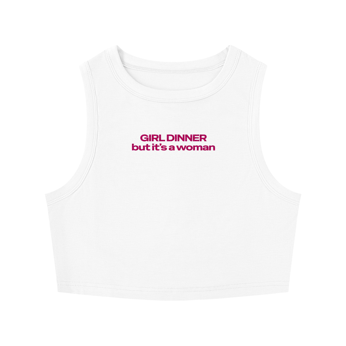 Women's Tight Crewneck Crop Tank Top